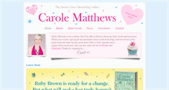 Desktop Screenshot of carolematthews.com